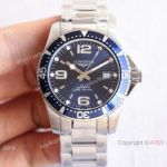Swiss Grade Copy Longines Hydro conquest L3.742.4 TWF Watch Stainless Steel Blue Dial